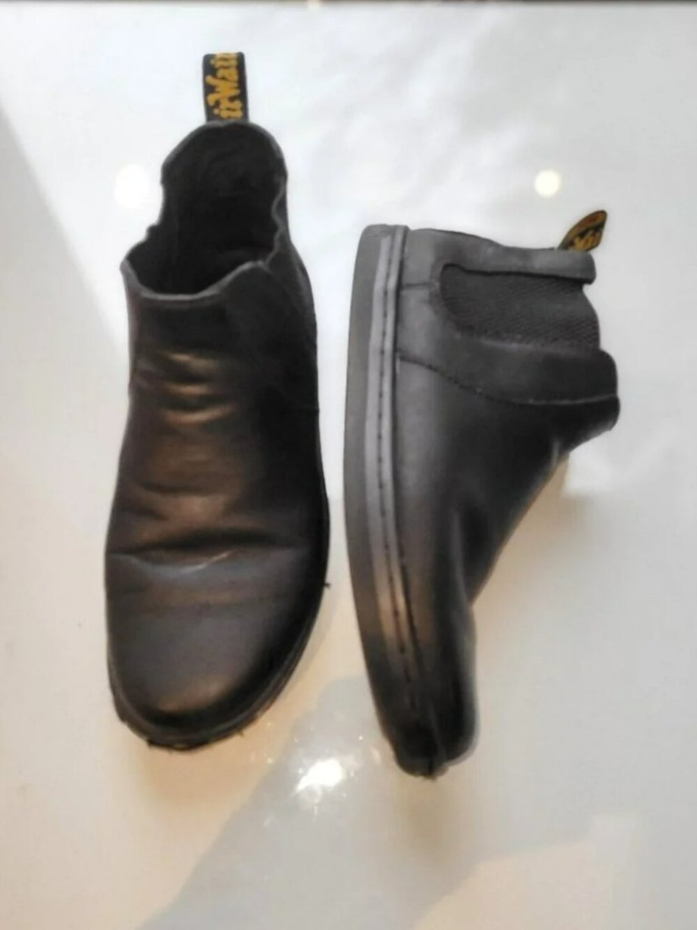 Doc/Dr. Martens Katya Women's Leather Casual Chelsea Boots Black Size 7